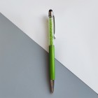 Ручка із кристалами Зелена